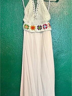 Hand Made Maxi Dress in White Size Small NWT